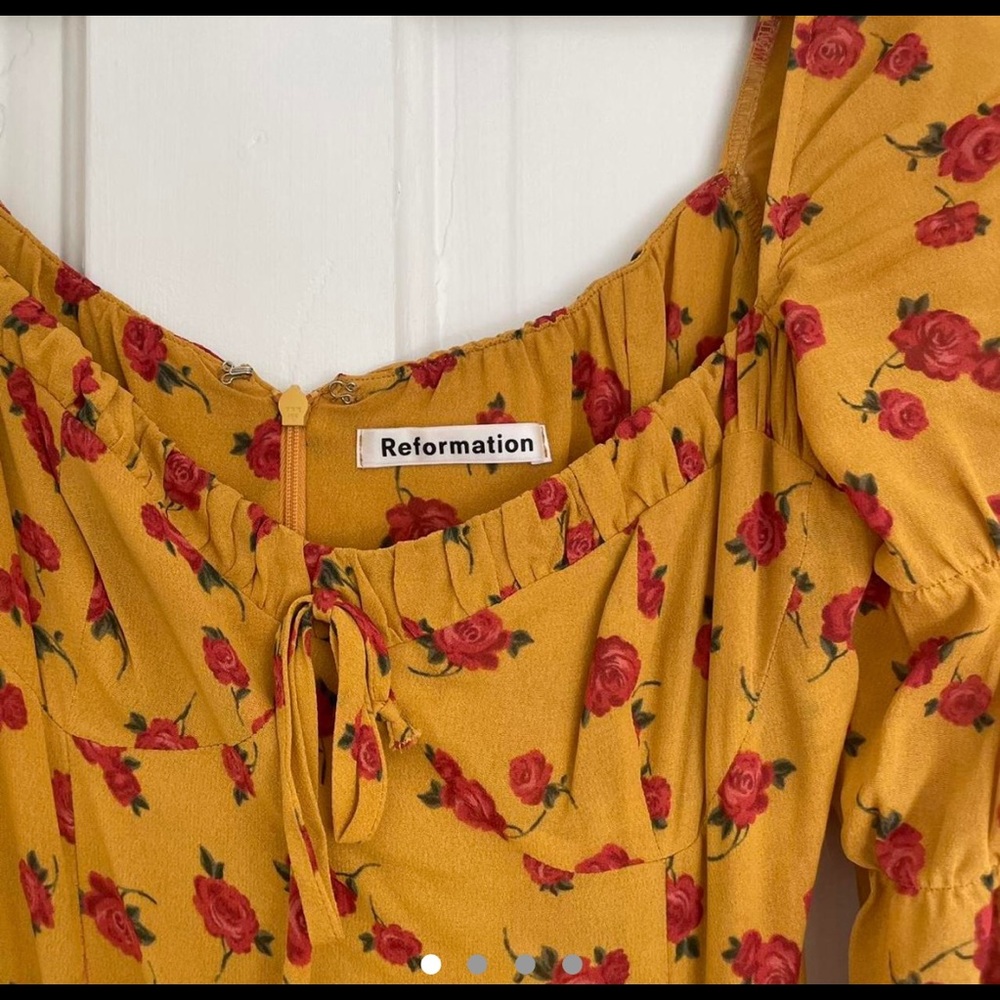 Reformation floral midi dress